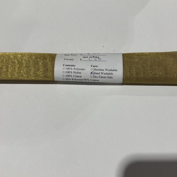 Lot Of Gold Black Metallic And Rhinestone Mesh Fabric Remnants Joann Mix – As Is - Picture 4 of 6